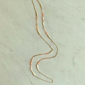 Kendra Scott Long Coral Layering Necklace